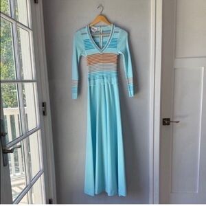 1970s Maxi Dress Vintage Giamo Knits